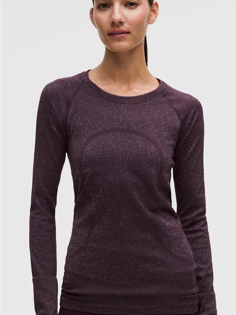 Lululemon Swiftly Tech Long Sleeve Shirt 2.0 | Sparkle Berry Plum | Size 2